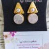 Pearl Hat Druzy Stud