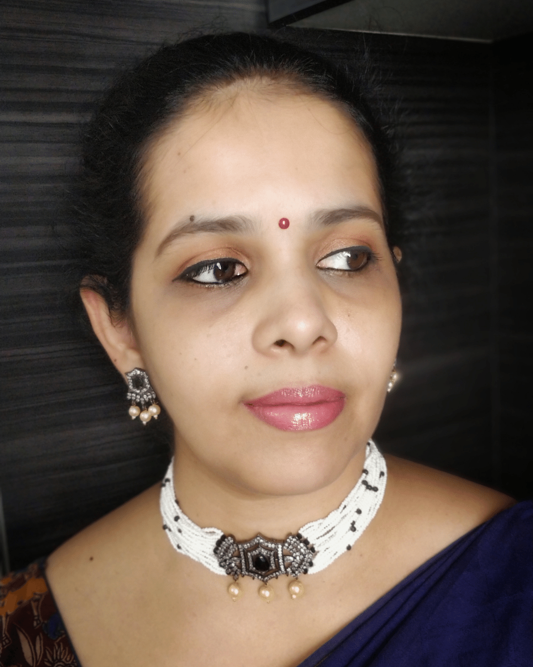 Swethika White Choker