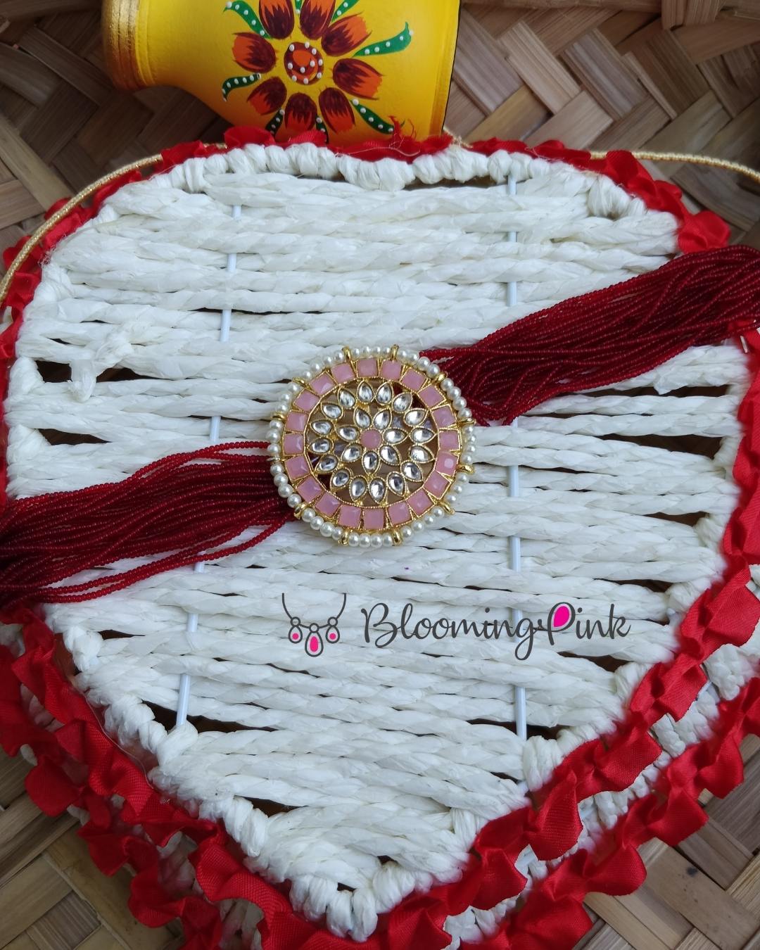 Kundavi Seed beads Kundan Choker