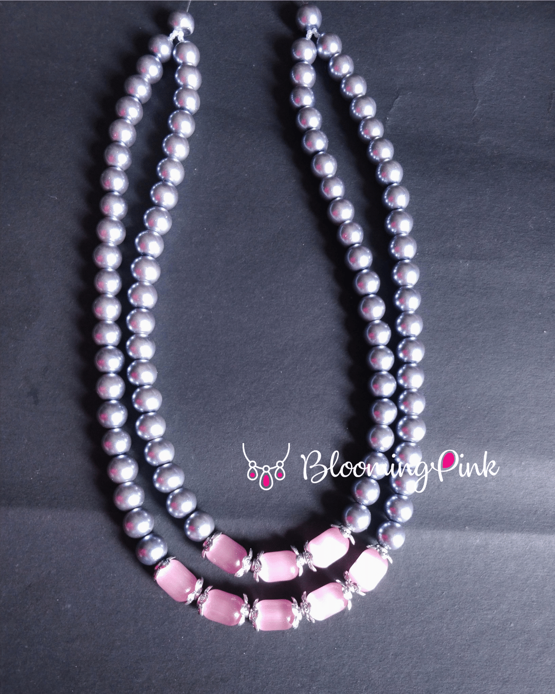 Eleganza Grey Shell Pearl Necklace