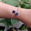 Silver Look Alike Stone Bracelet