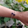 Silver Look Alike Stone Bracelet