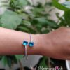 Silver Look Alike Stone Bracelet