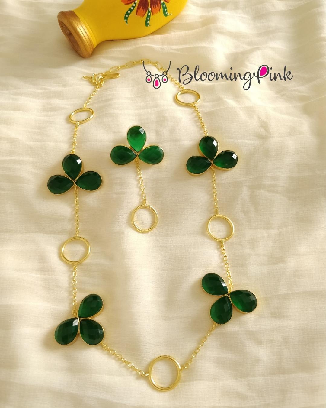 Clover Rings Necklace Set