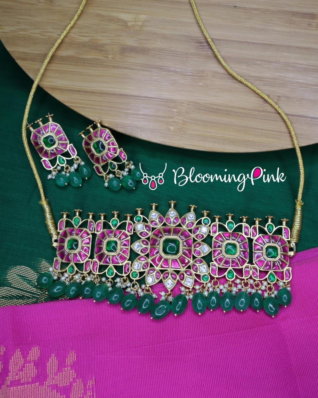 Hamsadhwani Jadau Kundan Choker