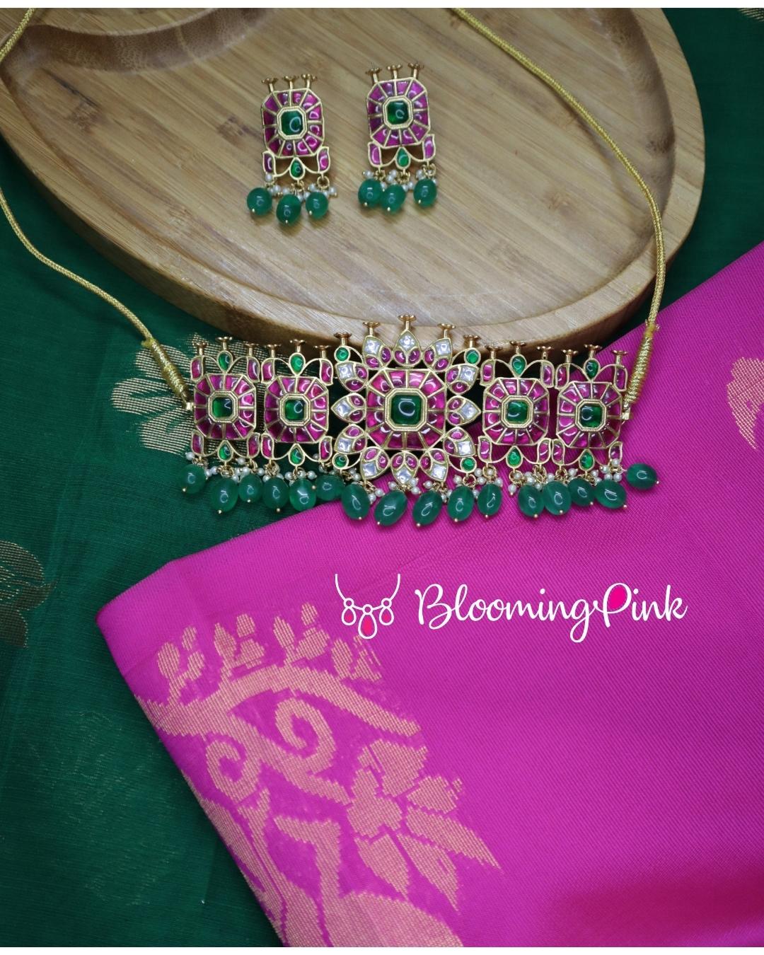 Hamsadhwani Jadau Kundan Choker