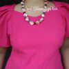 Pink Shell Pearls Chain