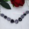 Iris Grey & Blue Necklace