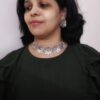 Silver Flower Choker