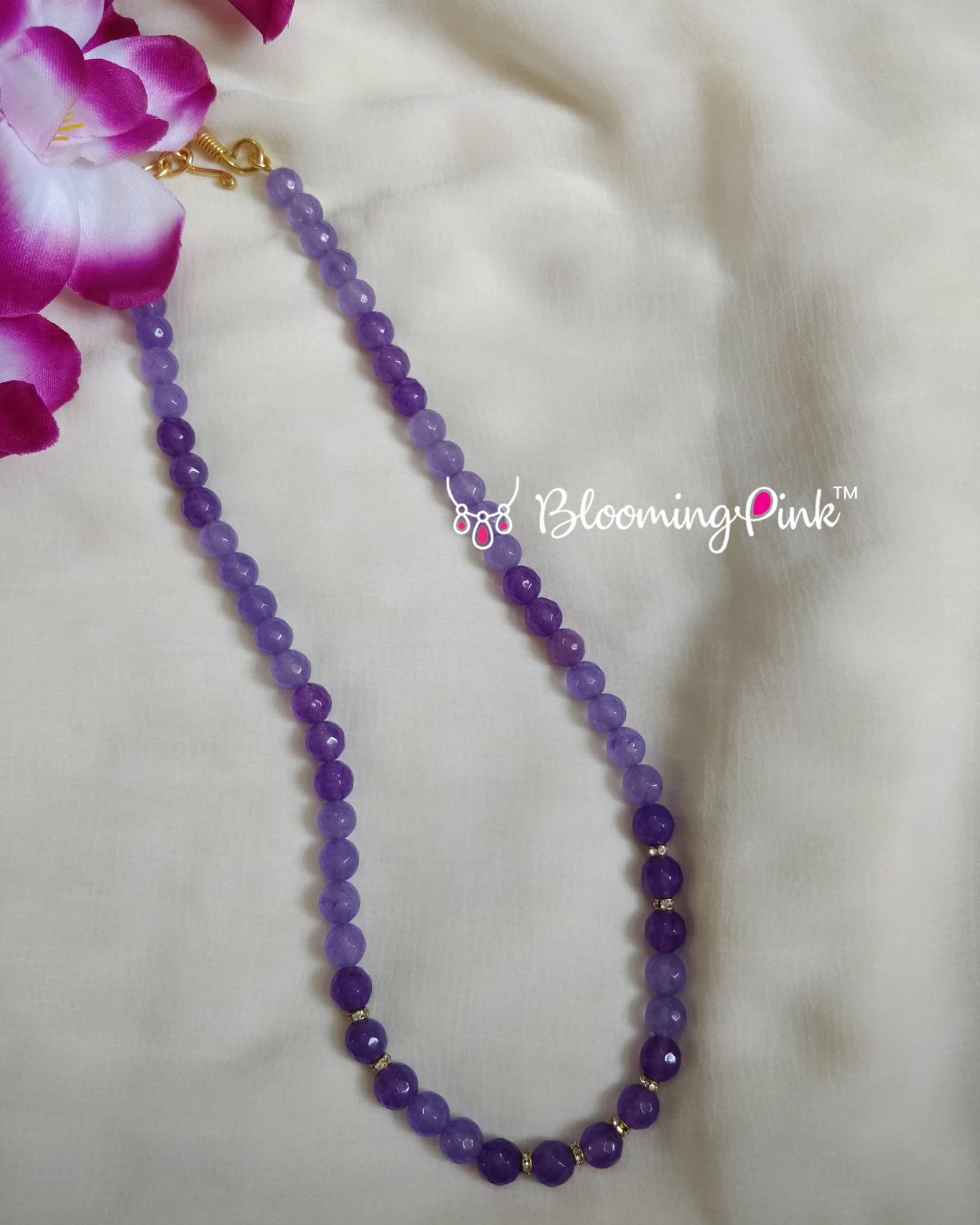 Violet Zenia Agates Necklace