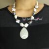 White & Grey Shell Pearl Necklace