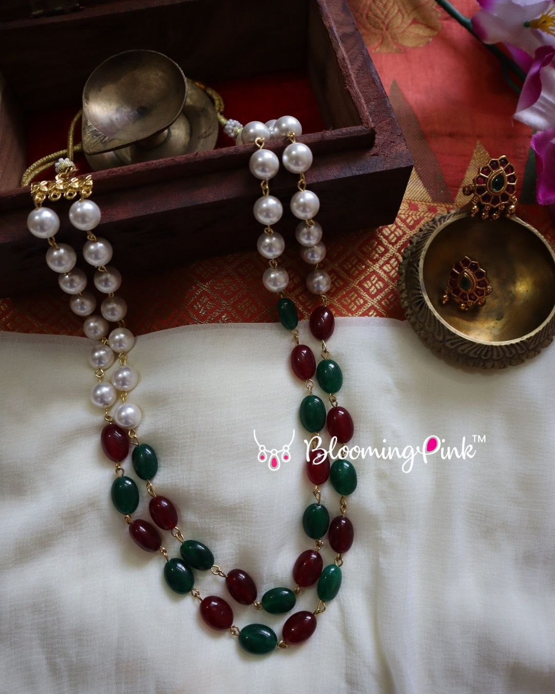 Ridhi Jade & Pearl Necklace