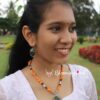 Coral Chip Beads Necklace