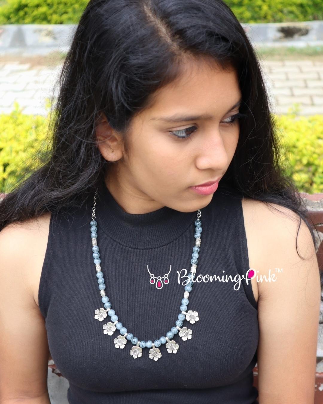 Printed Grey Beads Chain