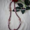 Rose Quartz Printed Agates Chain