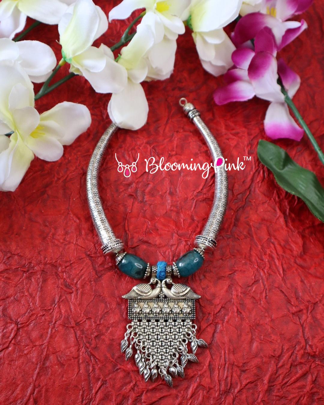 Sarasa Oxidised Necklace