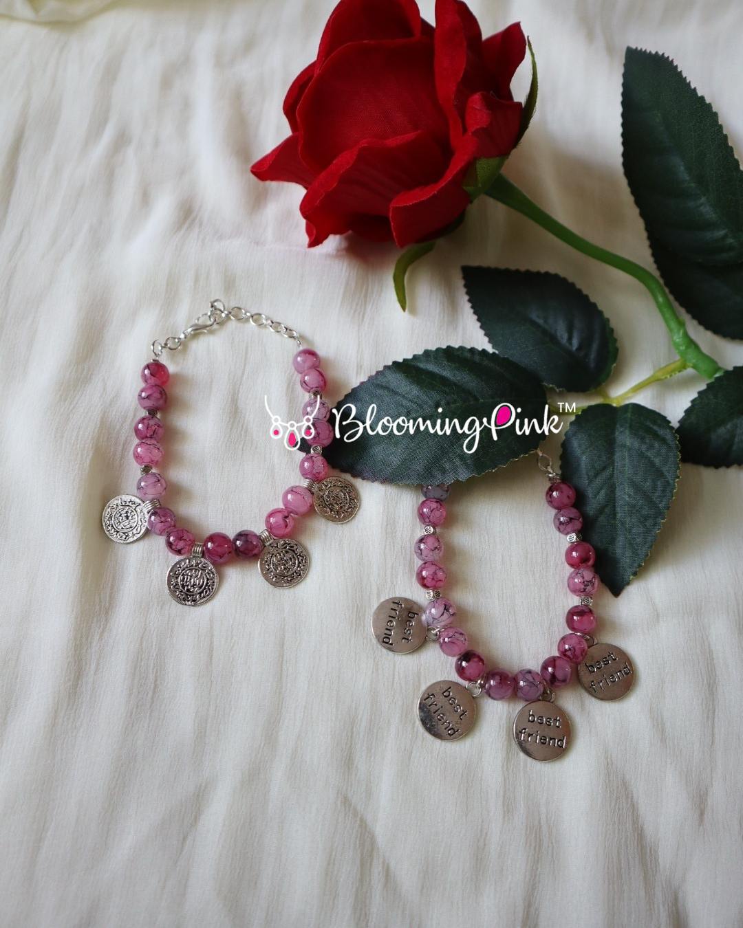Pink Printed Bracelet