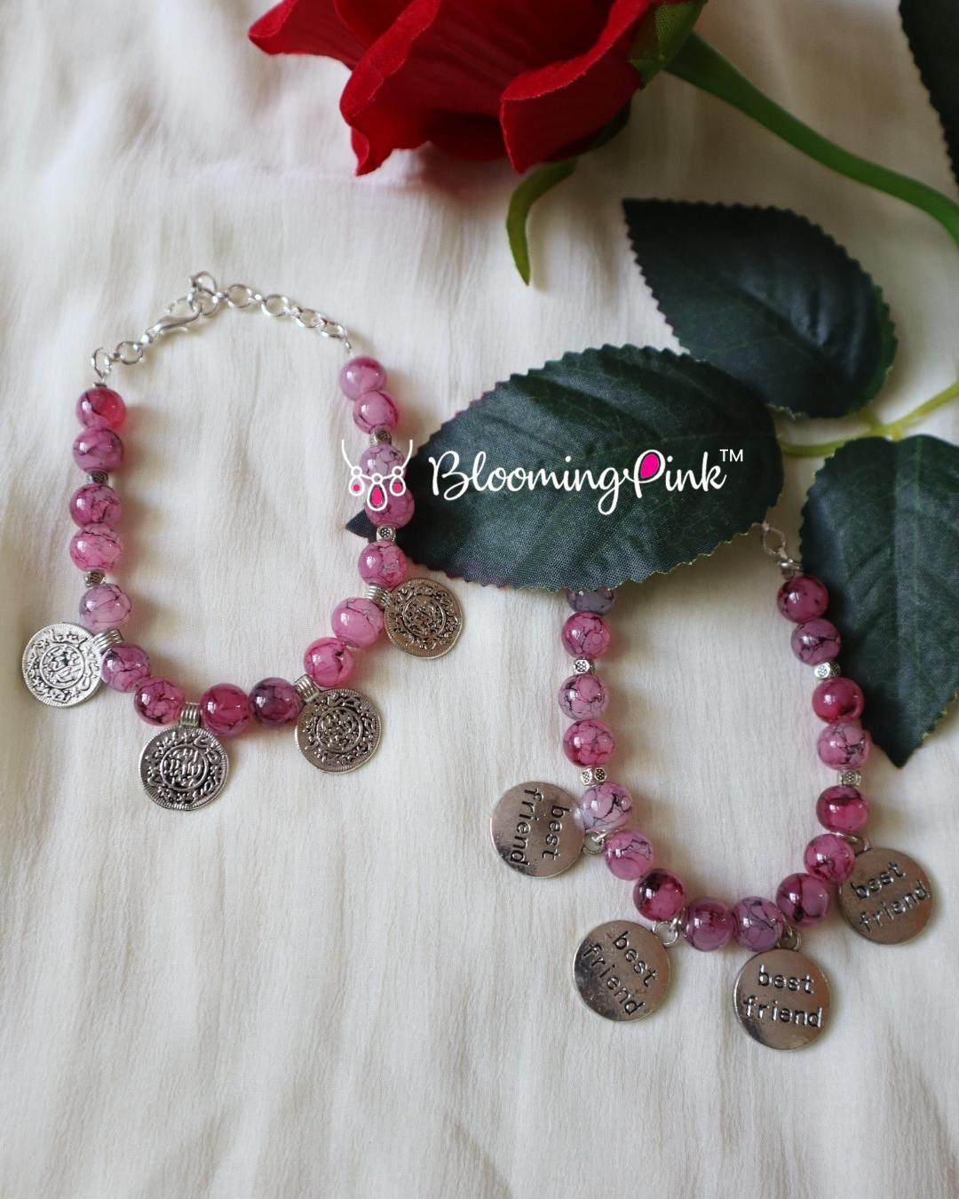 Pink Printed Bracelet