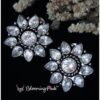 Crystal Flower Studs