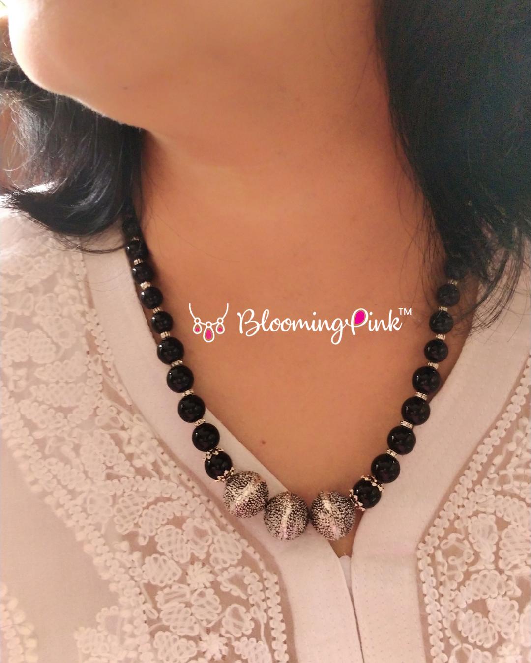 Black Bling Necklace