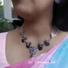 Anna Crystal Silver Necklace