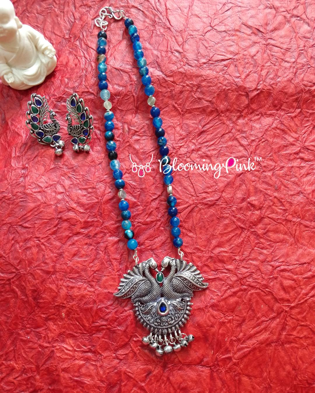 Meghna Blue Opal Necklace