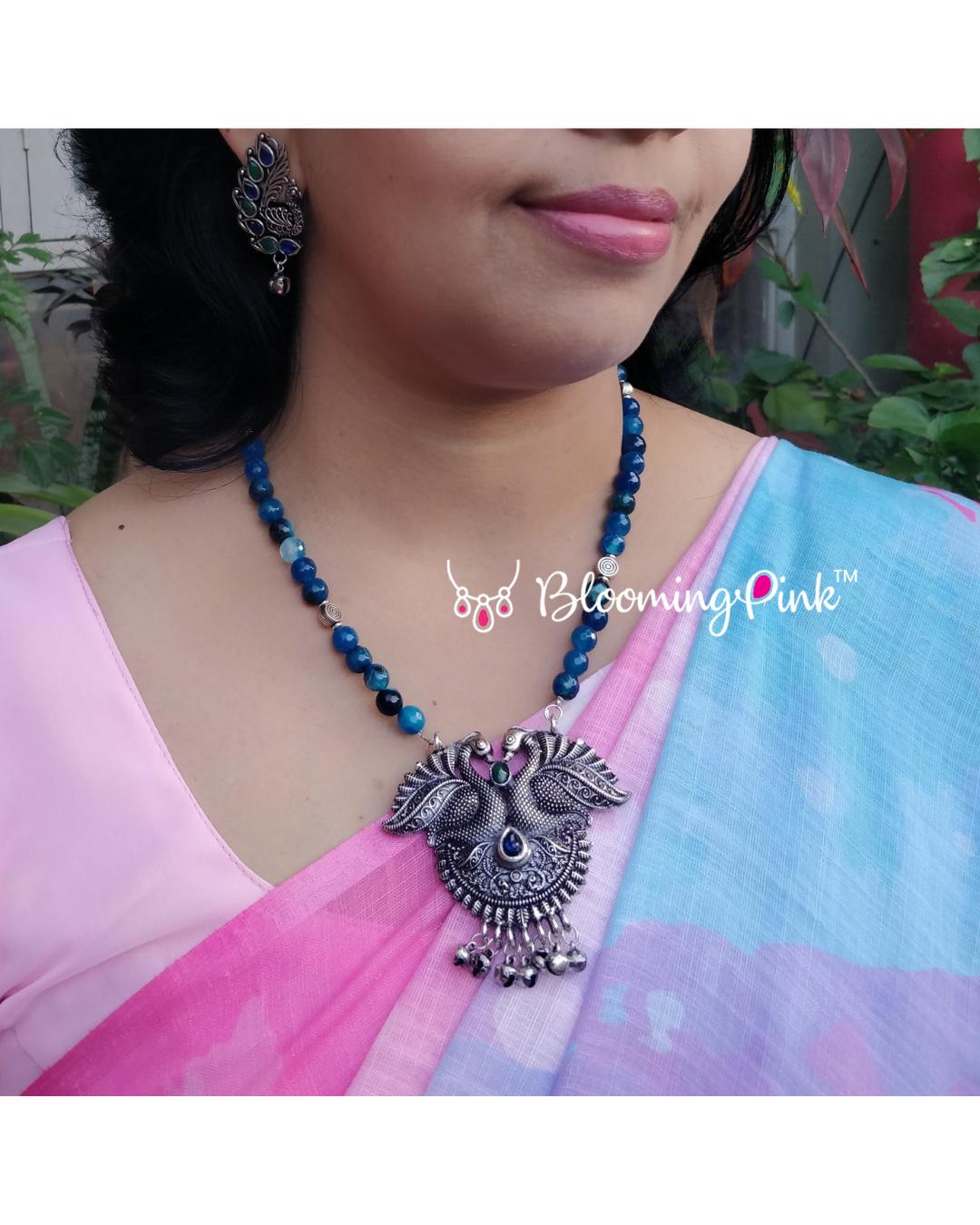 Meghna Blue Opal Necklace