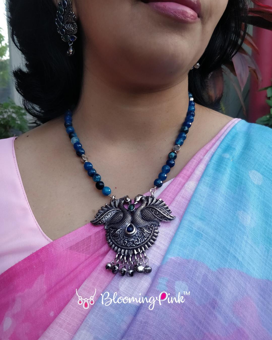 Meghna Blue Opal Necklace