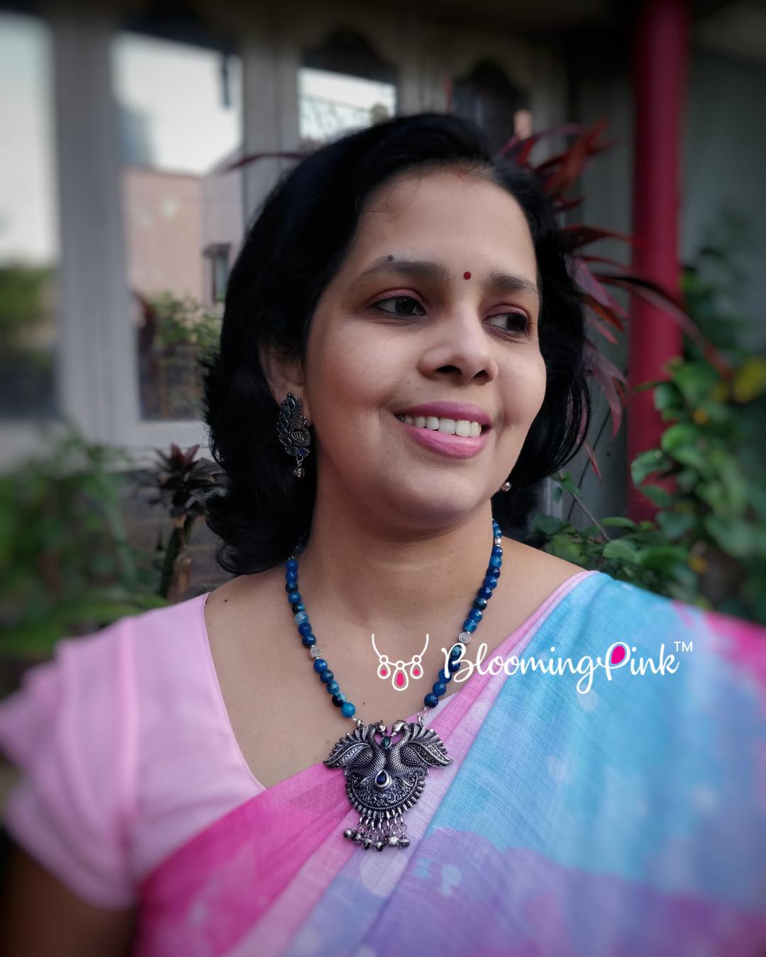 Meghna Blue Opal Necklace
