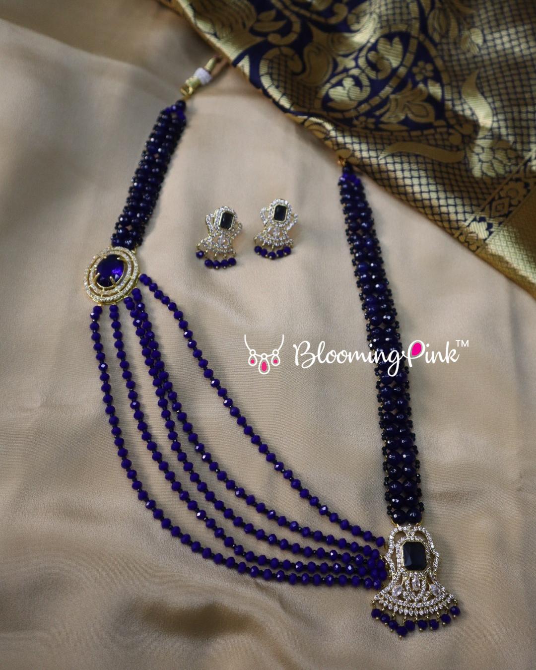 Paro Crystal Double Pendant Necklace