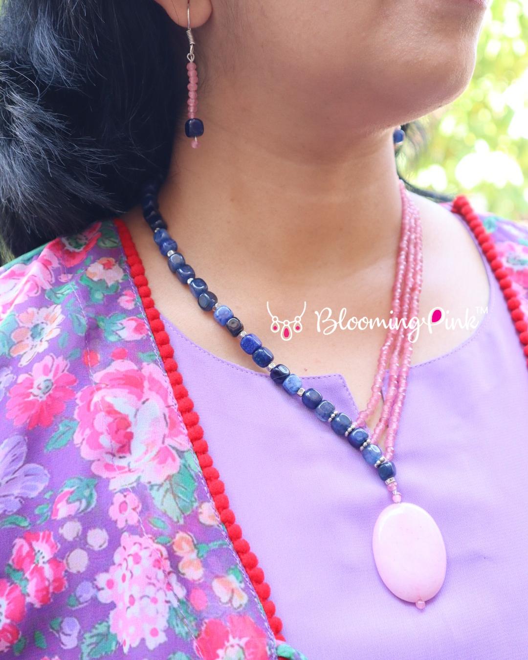 Celestia Agates Cross Necklace