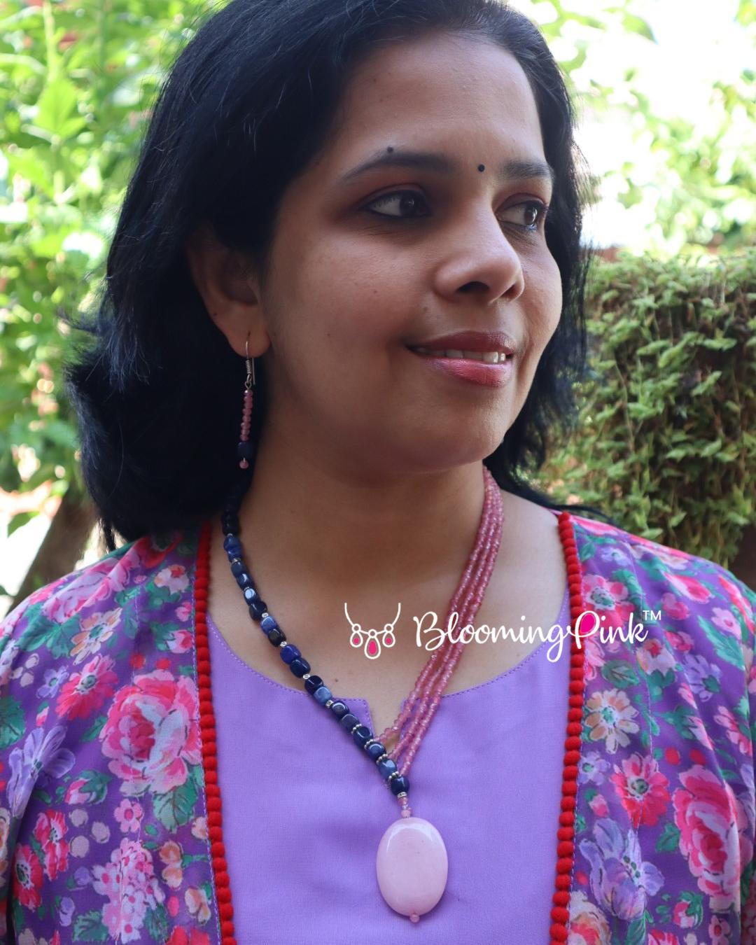 Celestia Agates Cross Necklace