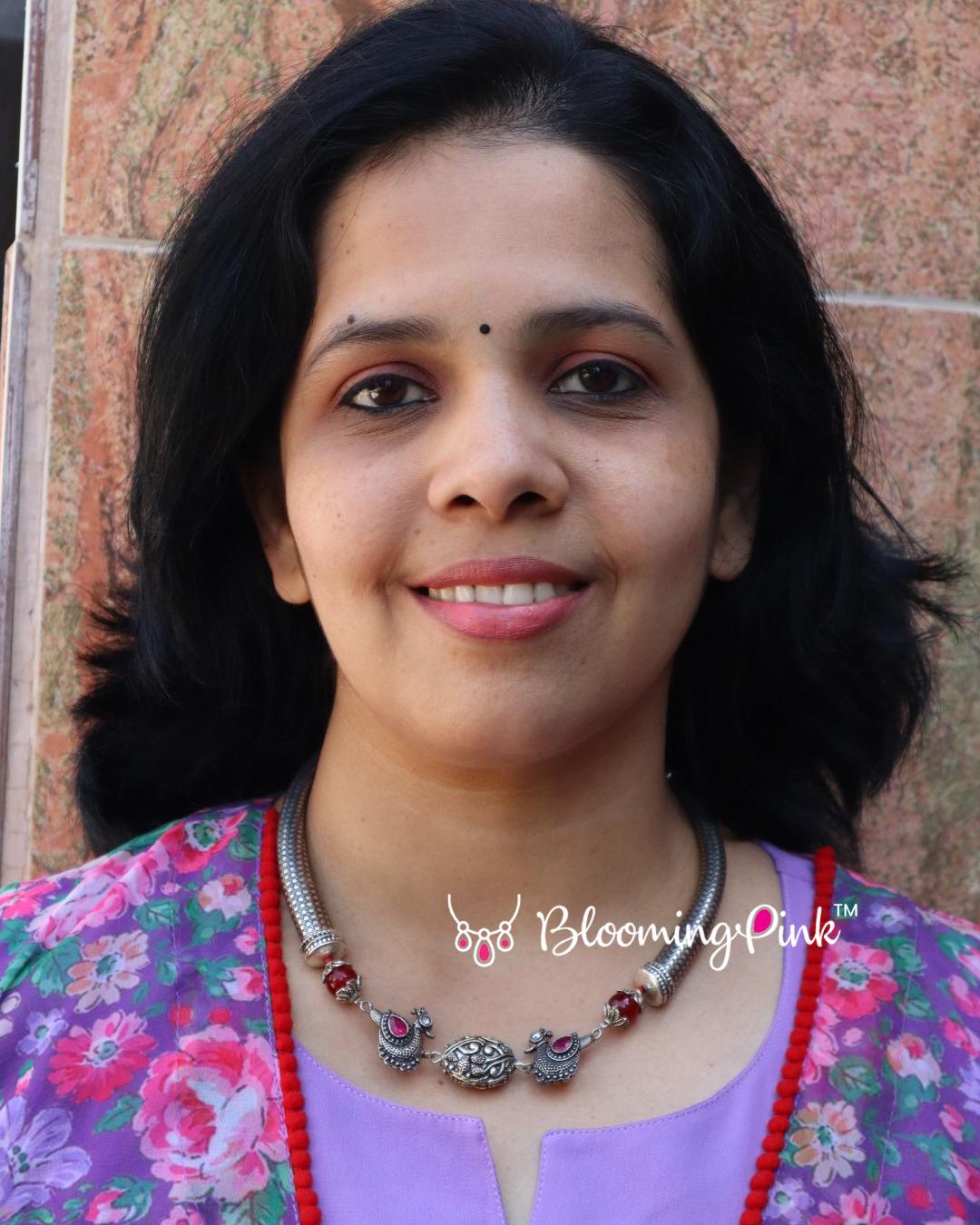 Disha Oxidised Tube Necklace