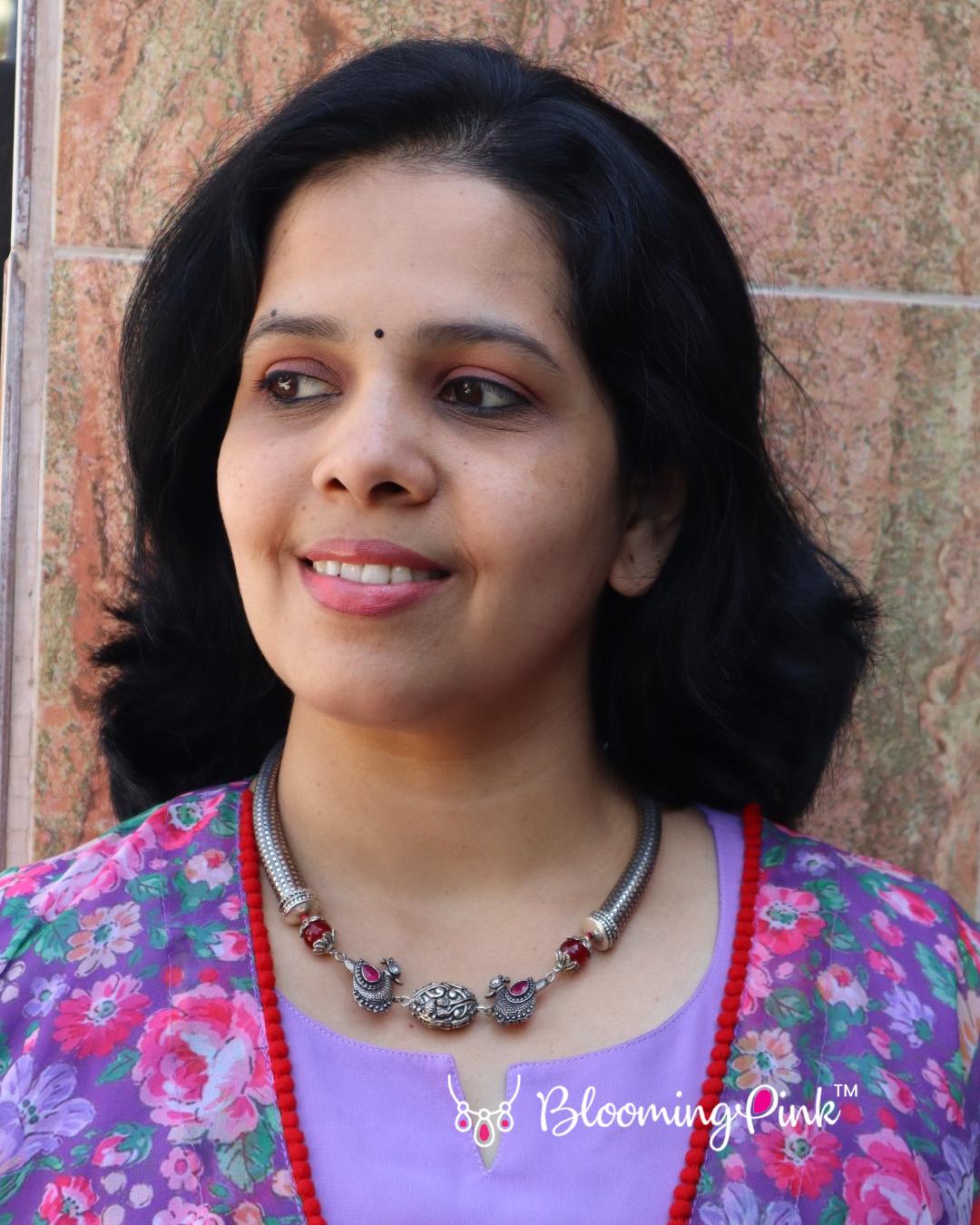 Disha Oxidised Tube Necklace
