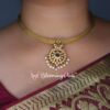 Uthraadam Matt gold Short Necklace