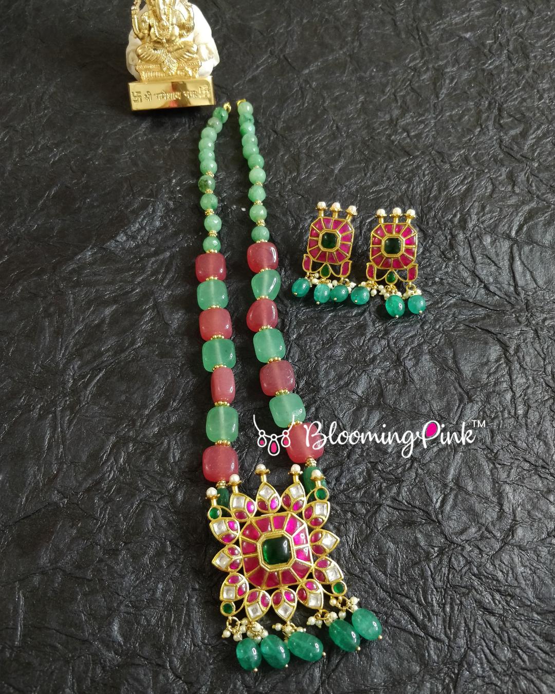 Charutha Jades & Kundan Necklace