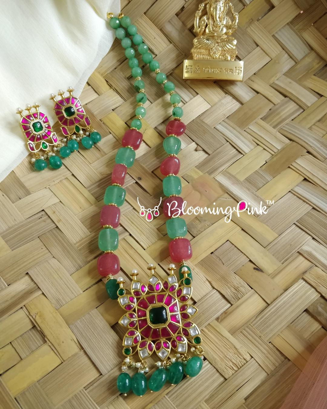Charutha Jades & Kundan Necklace