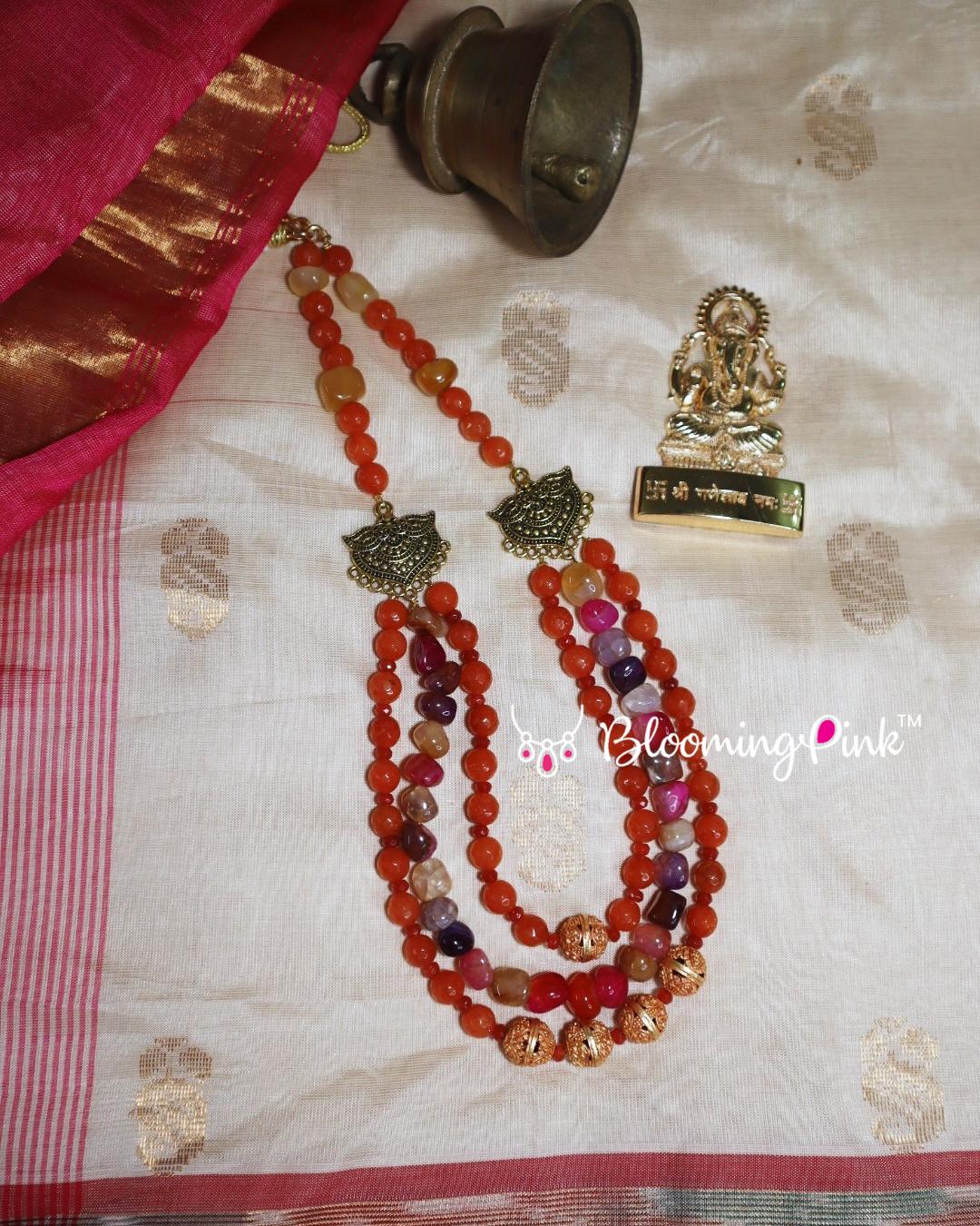 Jyothirmayi Agates Layered Necklace