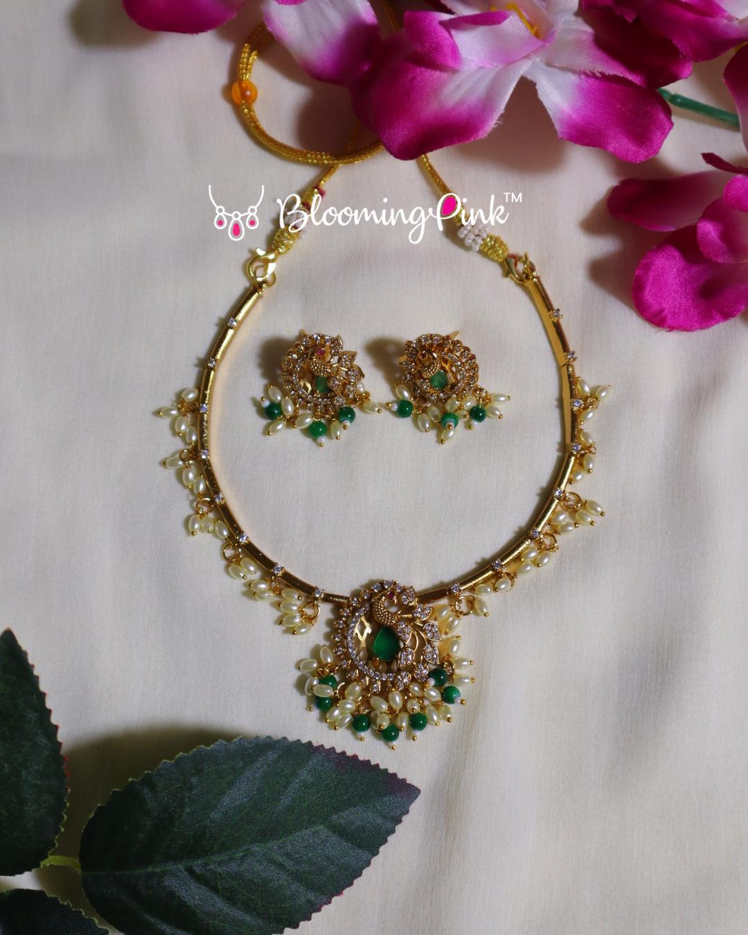 Harini Gold Lookalike Short Necklace
