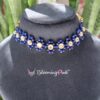 Blue Agates Braided Choker