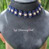 Blue Agates Braided Choker
