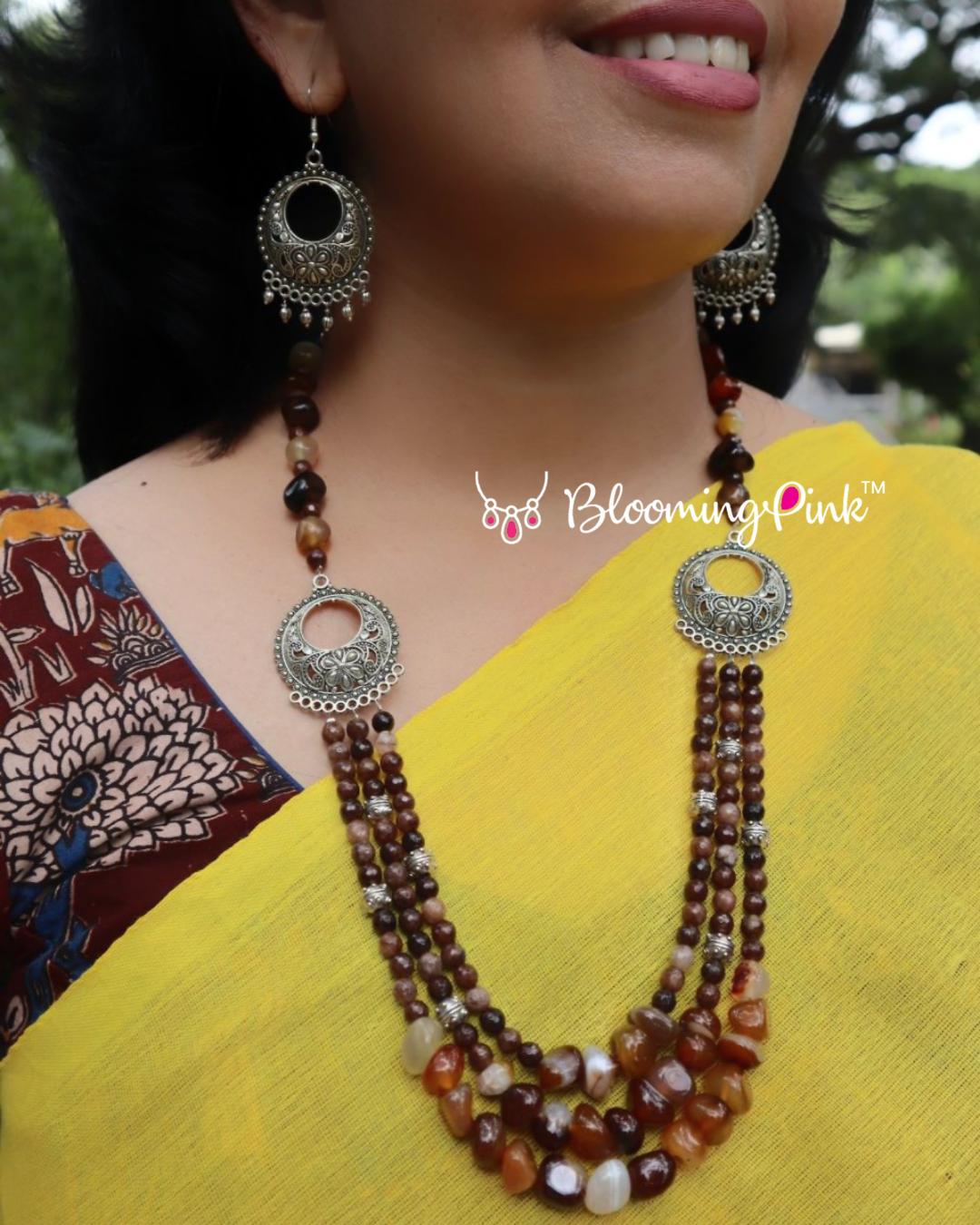 Dhara Layered Brown Necklace
