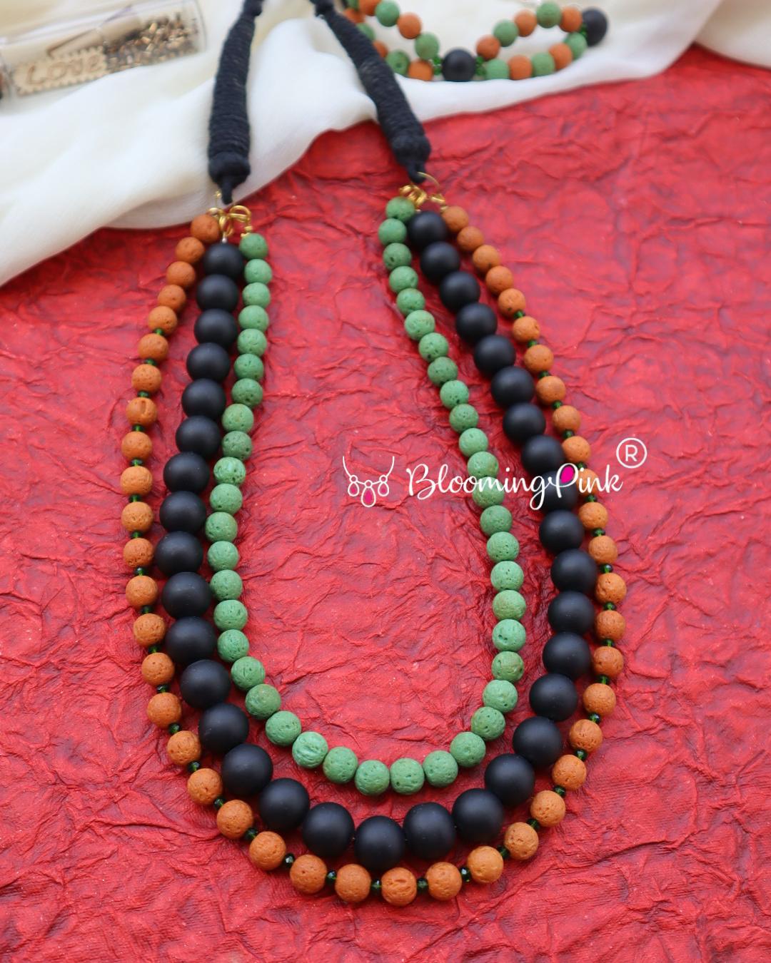 Boho Lava Matt Necklace