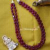 Maroon Jades Layered Necklace