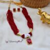 Maharba Maroon Seed Necklace