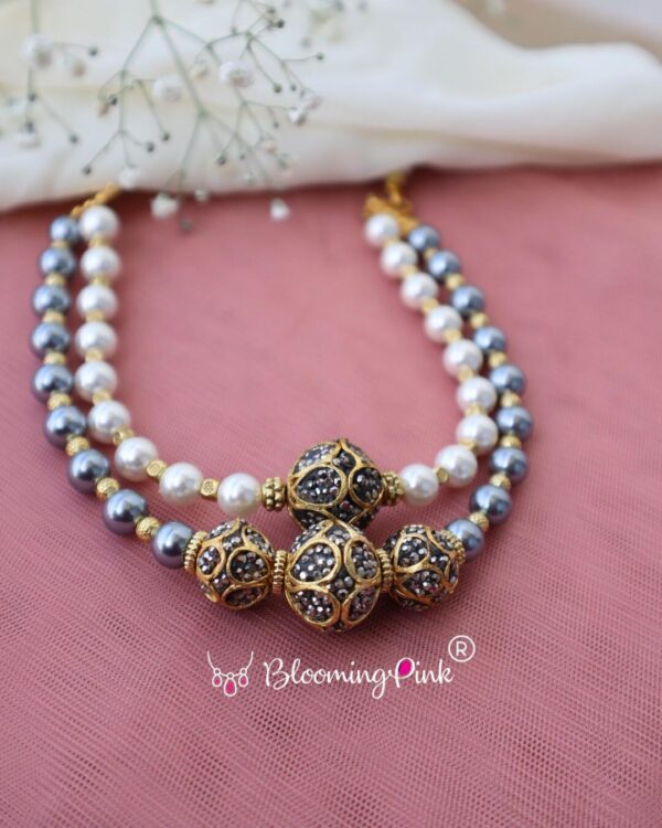 Paachi Beaded Pearl Necklace
