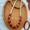 Pearl & Maroon Jades