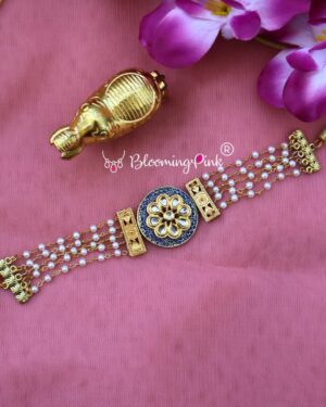 Pearl String Kundan Choker