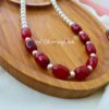 Pearl & Maroon Jades