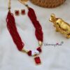 Maharba Maroon Seed Necklace